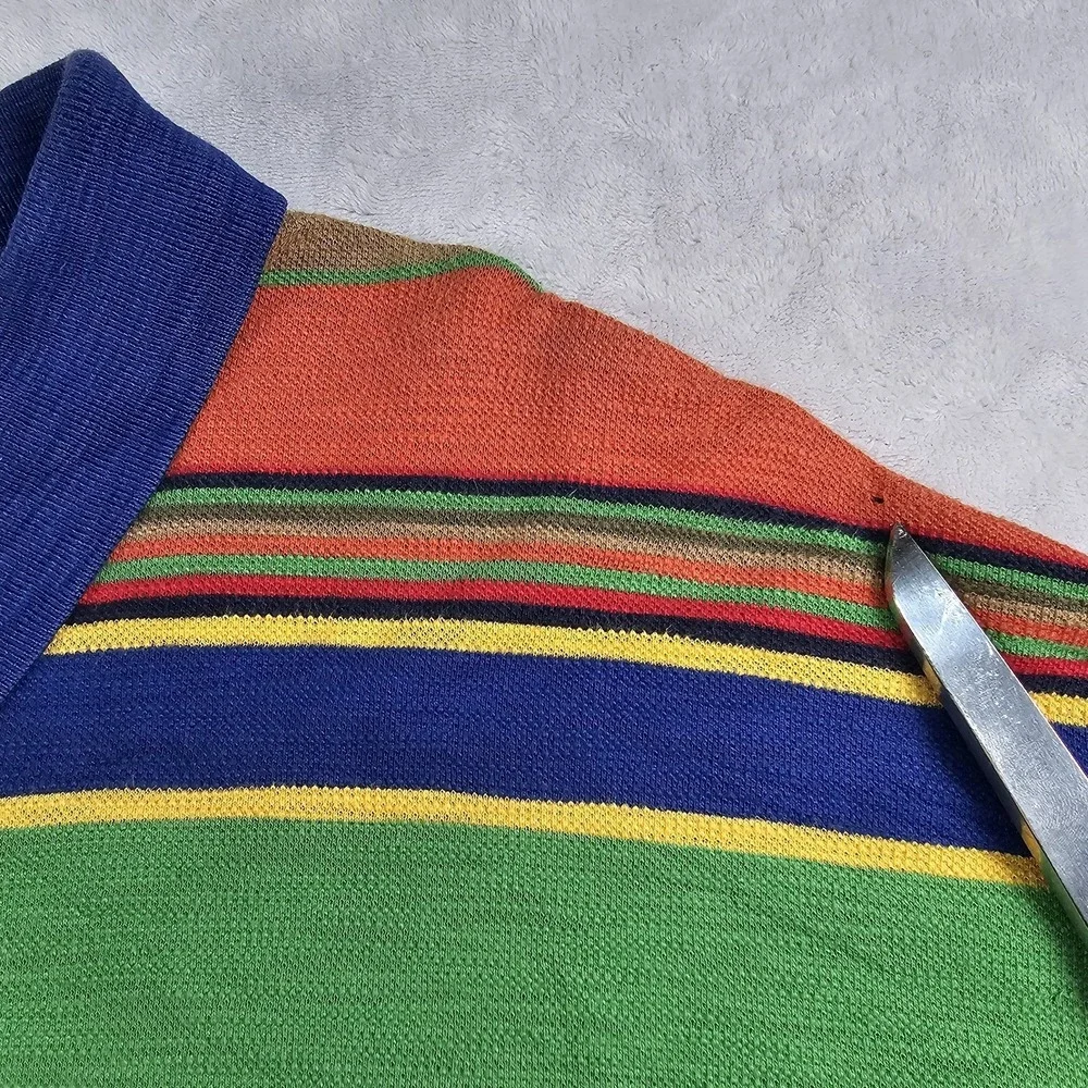 Polo Ralph Lauren Shirt Mens 5XB Big & Tall Multicolored Striped Colorful Serape